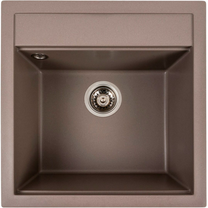 Valeso Fiesta 5149 dune – 51 cm granite bowl sink for the kitchen; durable composite based on natural quartz