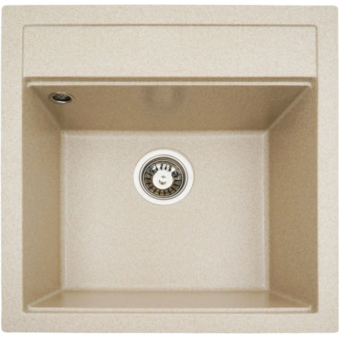 Valeso Fiesta 5149 safari – compact artificial granite sink for kitchen countertops; 51 cm wide