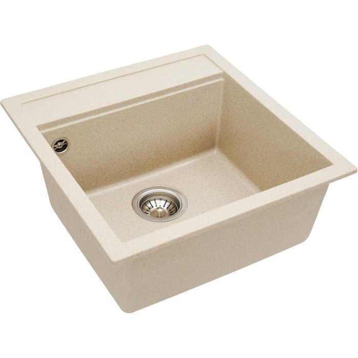 Valeso Fiesta 5149 safari – compact artificial granite sink for kitchen countertops; 51 cm wide