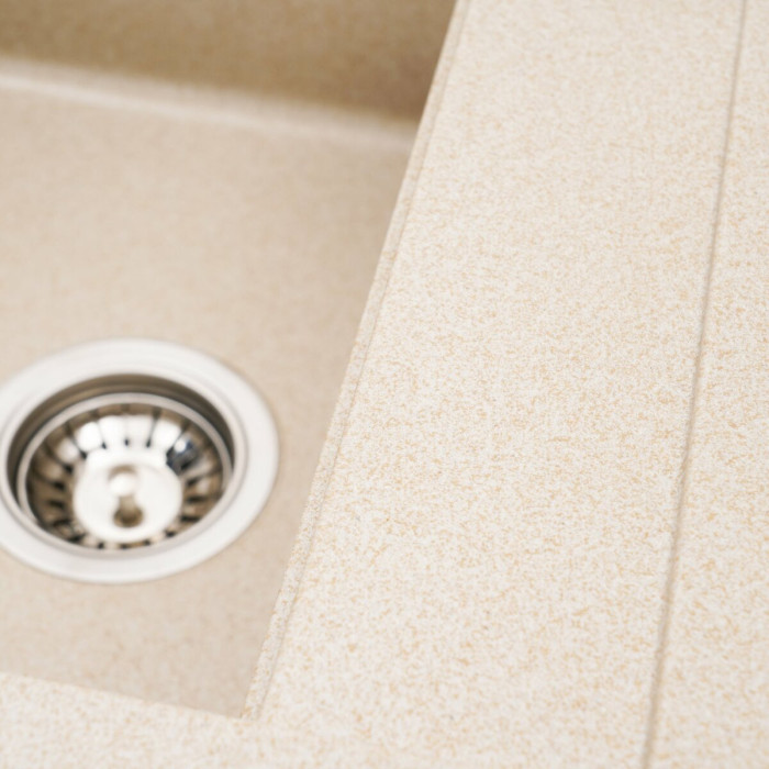 Valeso Fiesta 5149 safari – compact artificial granite sink for kitchen countertops; 51 cm wide