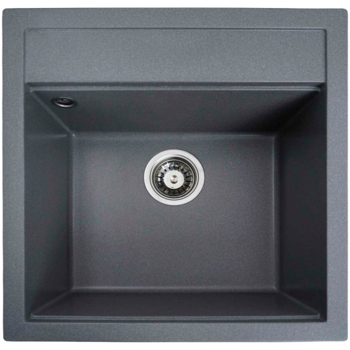 Valeso Fiesta 5149 monsoon grey – 51 cm artificial stone kitchen sink for inset installation in a countertop