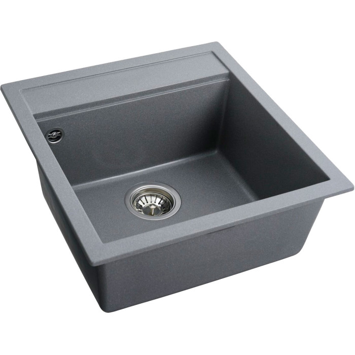 Valeso Fiesta 5149 monsoon grey – 51 cm artificial stone kitchen sink for inset installation in a countertop