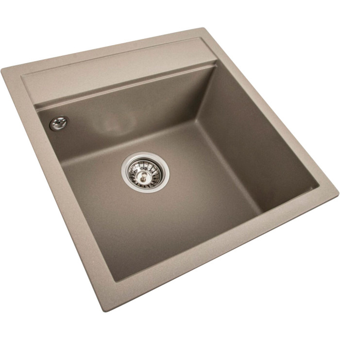 Valeso Fiesta 5149 titanium – kitchen sink made of composite based on natural quartz; matte surface texture