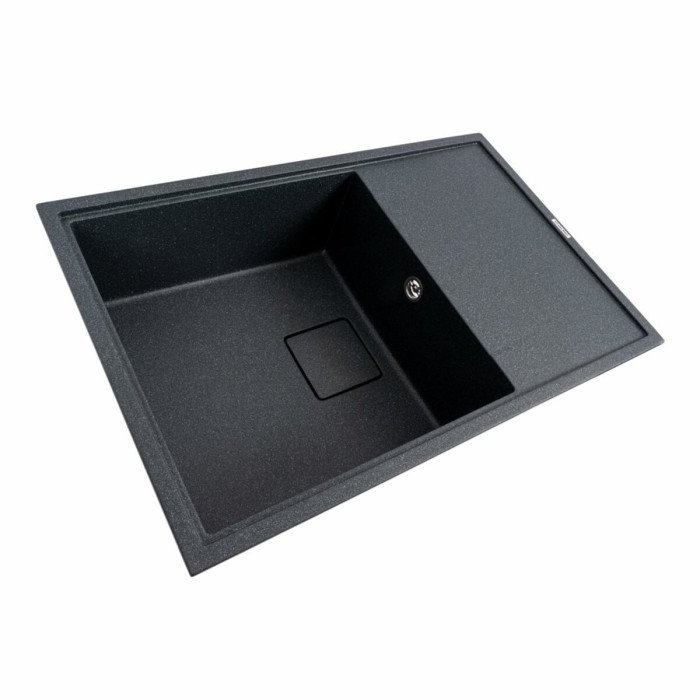 Valeso Galans 7950 anthracite - 79 cm rectangular quartz kitchen sink with a wing