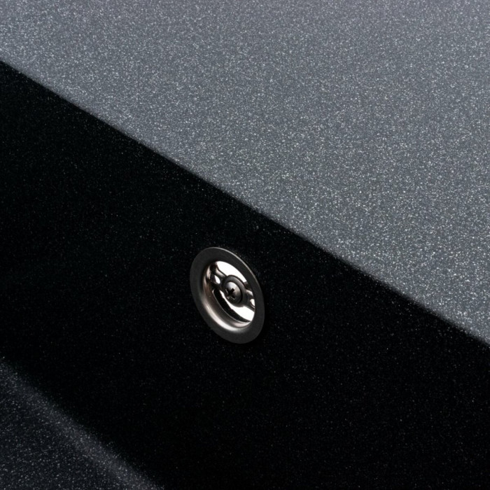 Valeso Galans 7950 anthracite - 79 cm rectangular quartz kitchen sink with a wing
