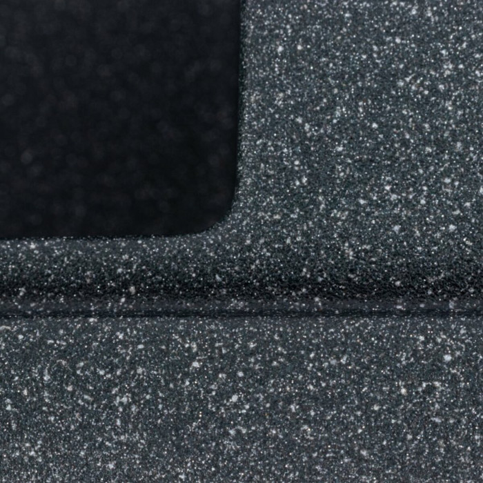 Valeso Galans 7950 anthracite - 79 cm rectangular quartz kitchen sink with a wing