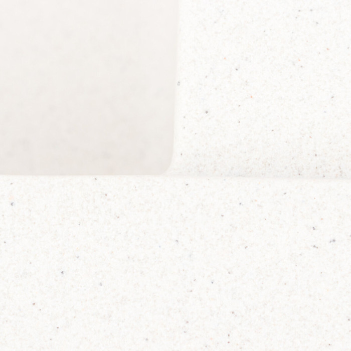 Valeso Galans 7950 white with speckles – 79 cm kitchen sink with a dish drying wing and a large 44 x 44 cm bowl; drain with a decorative cover