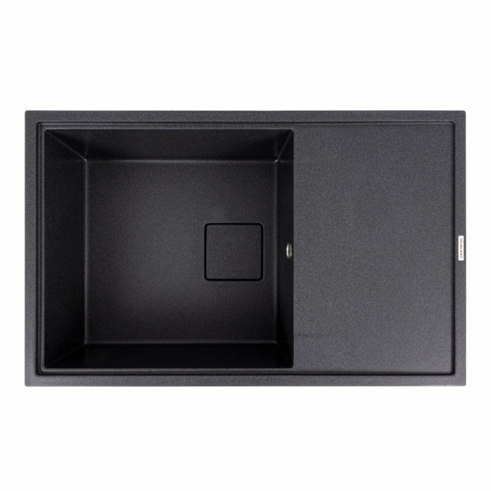 Valeso Galans 7950 carbon – inset rectangular quartz sink with drainer