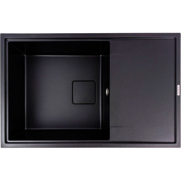 Valeso Galans 7950 black - 79/50 cm rectangular built-in stone sink
