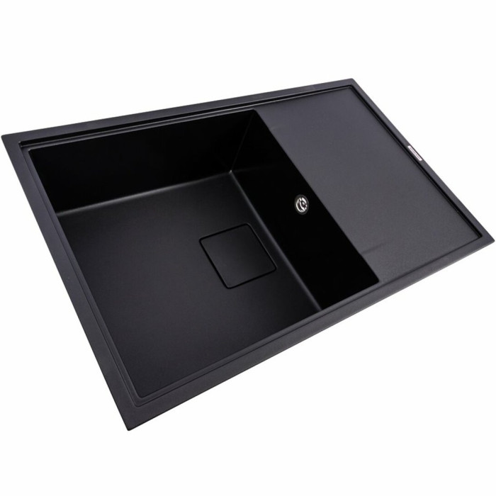 Valeso Galans 7950 black - 79/50 cm rectangular built-in stone sink