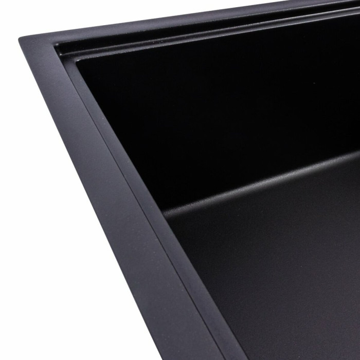 Valeso Galans 7950 black - 79/50 cm rectangular built-in stone sink