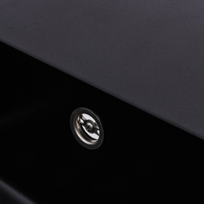 Valeso Galans 7950 black - 79/50 cm rectangular built-in stone sink