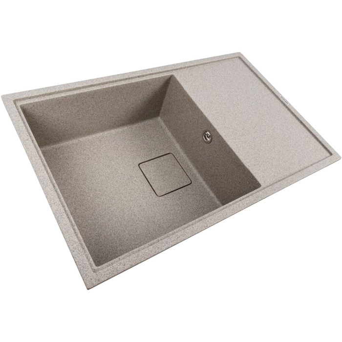 Valeso Galans 7950 gray - 79/50 cm matte composite sink with platform