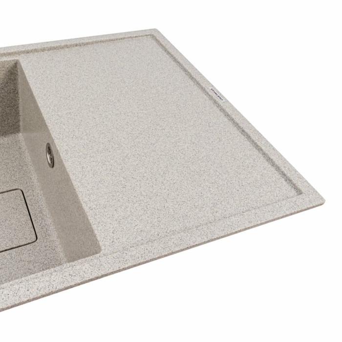 Valeso Galans 7950 gray - 79/50 cm matte composite sink with platform
