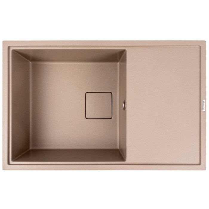 Valeso Galans 7850 titanium - 78 cm rectangular kitchen sink made of artificial stone