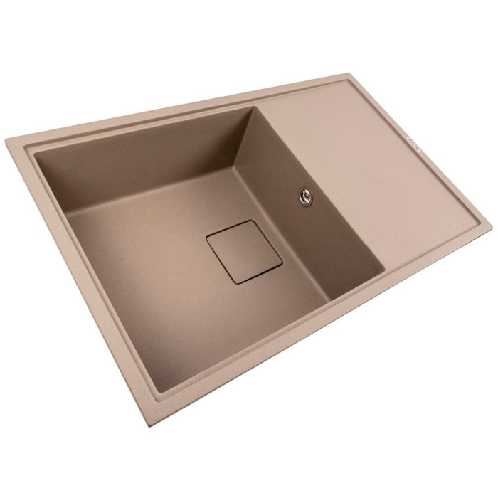 Valeso Galans 7850 titanium - 78 cm rectangular kitchen sink made of artificial stone