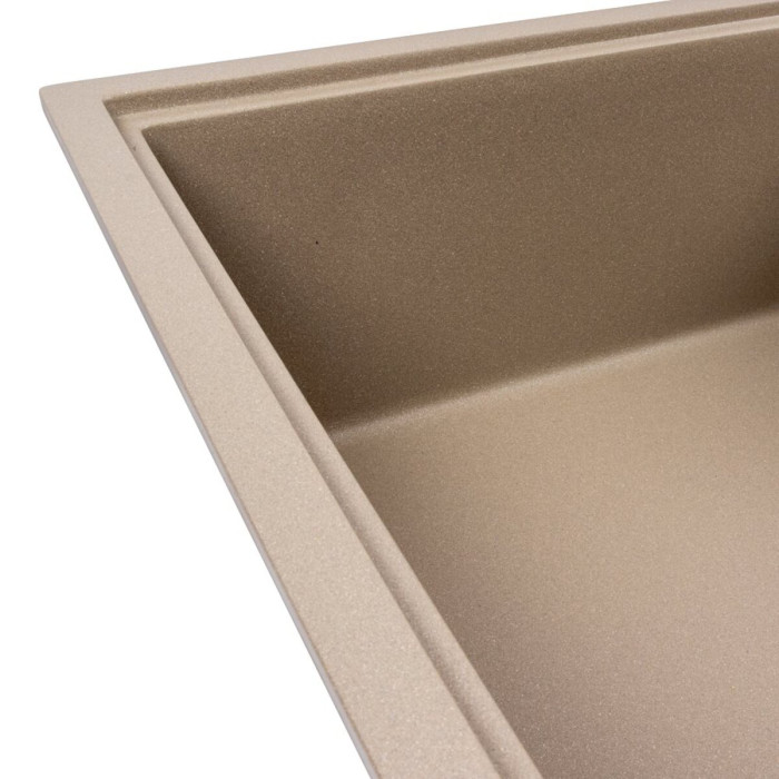 Valeso Galans 7850 titanium - 78 cm rectangular kitchen sink made of artificial stone