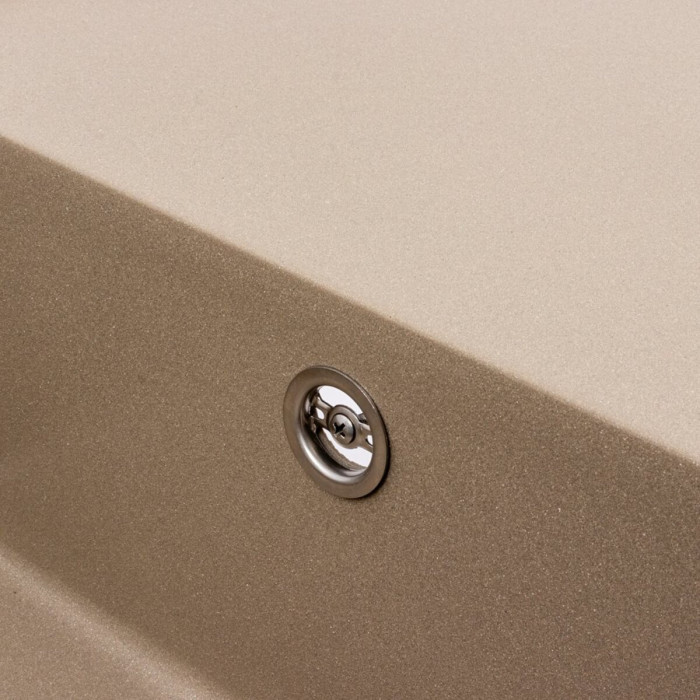 Valeso Galans 7850 titanium - 78 cm rectangular kitchen sink made of artificial stone