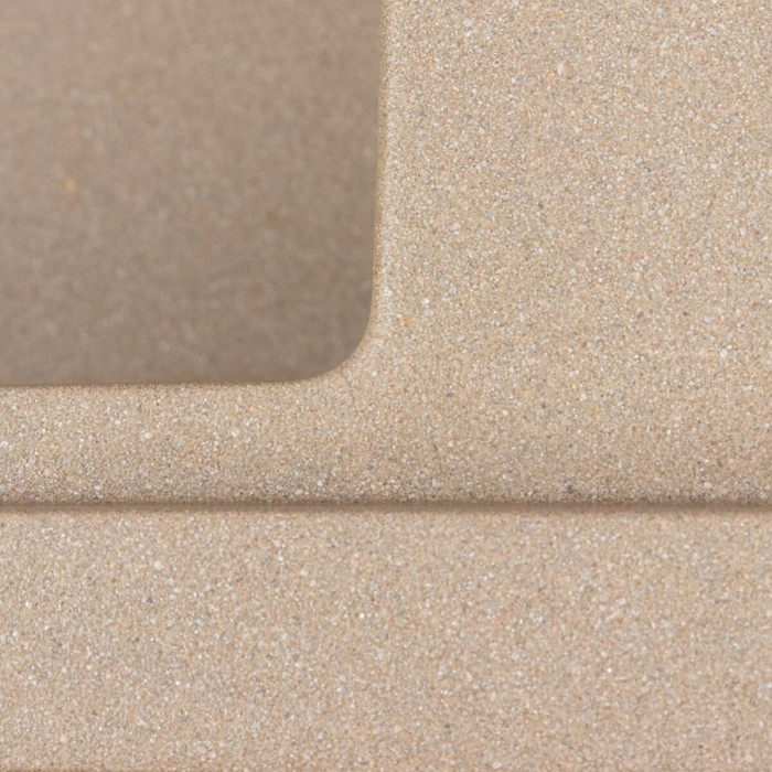 Valeso Galans 7850 titanium - 78 cm rectangular kitchen sink made of artificial stone