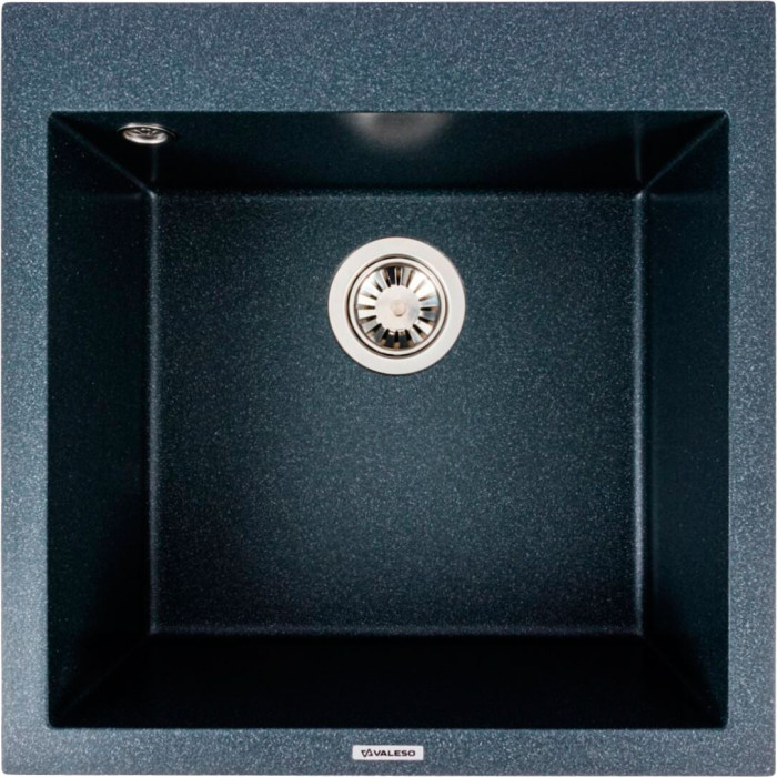 Valeso Galax 5050 Anthracite — 50×50 cm Square Built-in Composite Sink Valeso Galax 5050 Anthracite — 50×50 cm Square Built-in Composite Sink