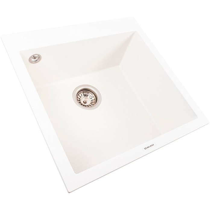 Valeso Galax 5050 snow white - 50 cm granite inset kitchen sink