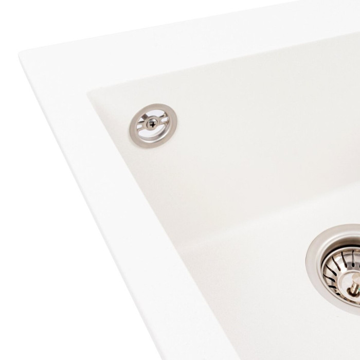 Valeso Galax 5050 snow white - 50 cm granite inset kitchen sink