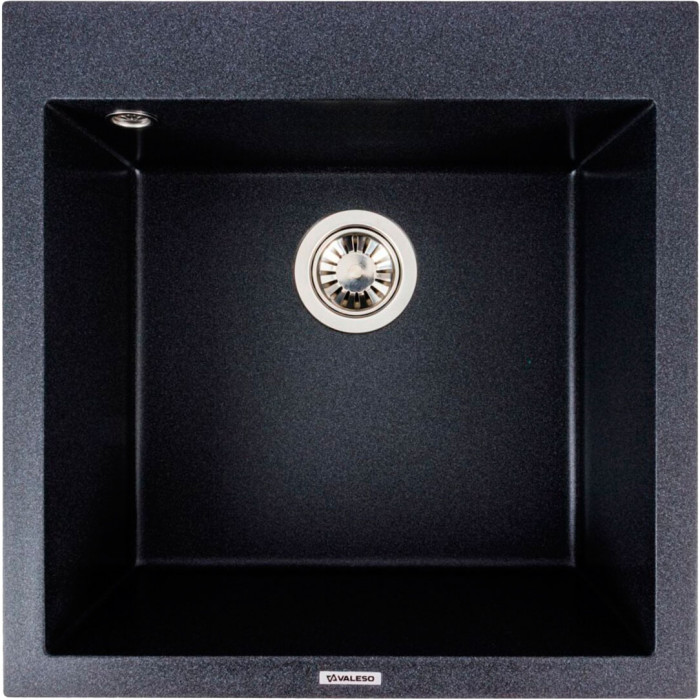 Valeso Galax 5050 Carbon — 50 cm granite square kitchen bowl sink