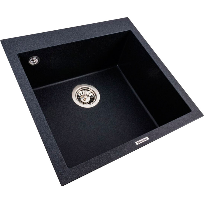 Valeso Galax 5050 Carbon — 50 cm granite square kitchen bowl sink