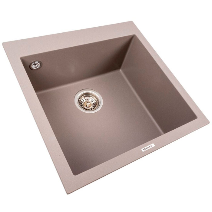 Valeso Galax 5050 dune - bowl sink 50 by 50 cm made of matte artificial stone
