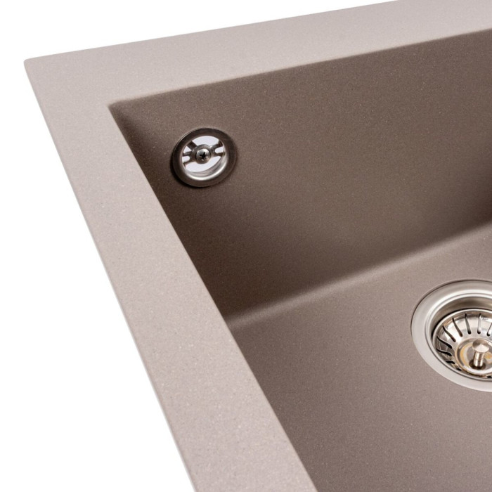 Valeso Galax 5050 dune - bowl sink 50 by 50 cm made of matte artificial stone