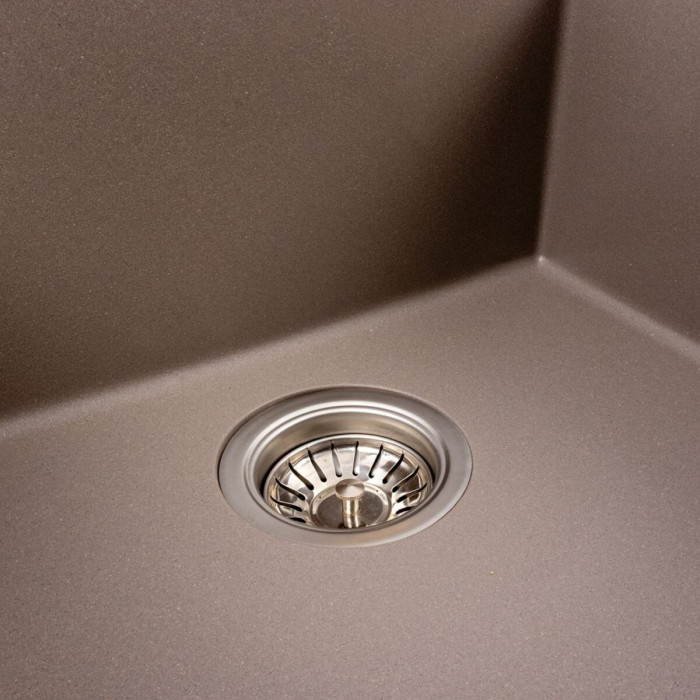 Valeso Galax 5050 dune - bowl sink 50 by 50 cm made of matte artificial stone