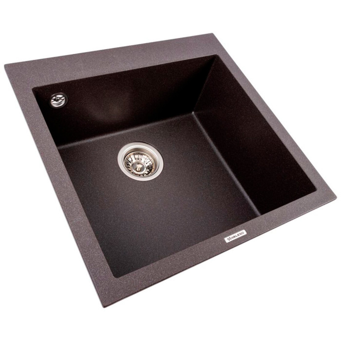 Valeso Galax 5050 grenadine - 50 by 50 cm inset sink with matte surface