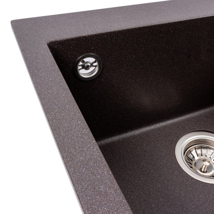 Valeso Galax 5050 grenadine - 50 by 50 cm inset sink with matte surface