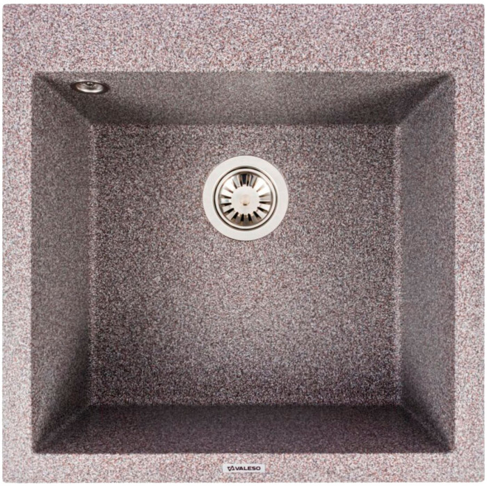 Valeso Galax 5050 Mix — built-in square quartz sink for countertop installation