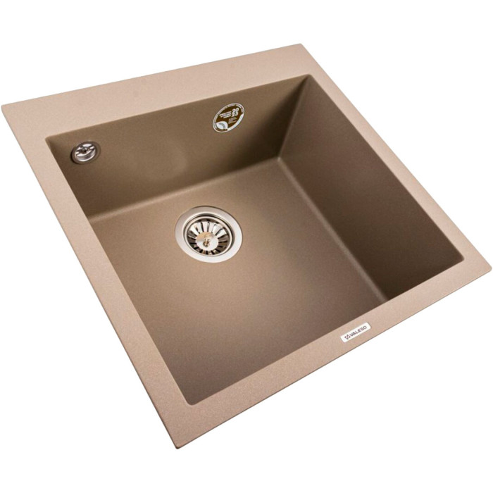 Valeso Galax 5050 Titan — matte inset sink 50×50 cm in an original color