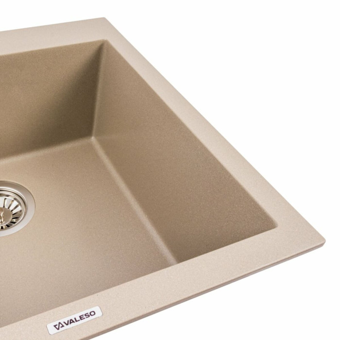 Valeso Galax 5050 Titan — matte inset sink 50×50 cm in an original color