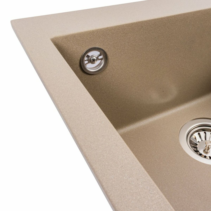 Valeso Galax 5050 Titan — matte inset sink 50×50 cm in an original color