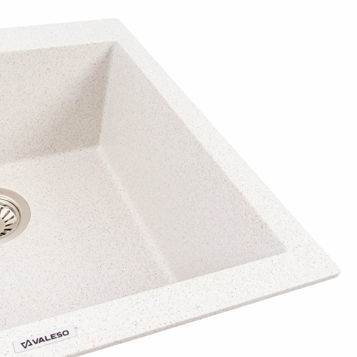 Valeso Galax 5050 topaz - 50 cm stone sink for top-mounted kitchen installation