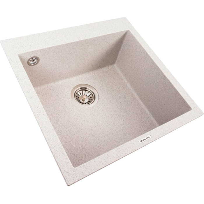 Valeso Galax 5050 topaz - 50 cm stone sink for top-mounted kitchen installation