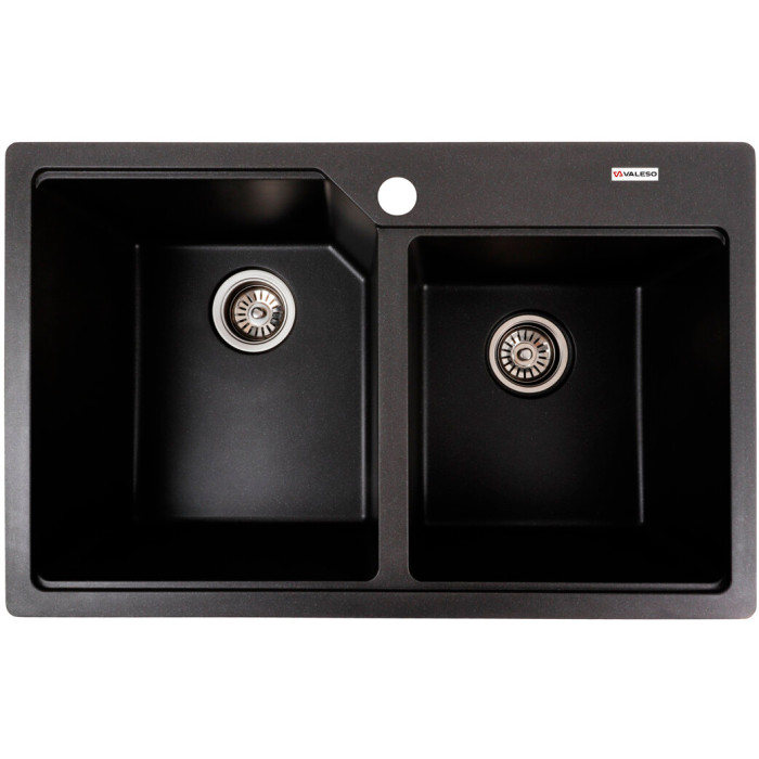 Valeso Harmony 7850 Morion – 78 cm double-bowl granite kitchen sink
