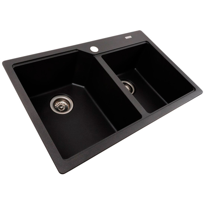 Valeso Harmony 7850 Morion – 78 cm double-bowl granite kitchen sink