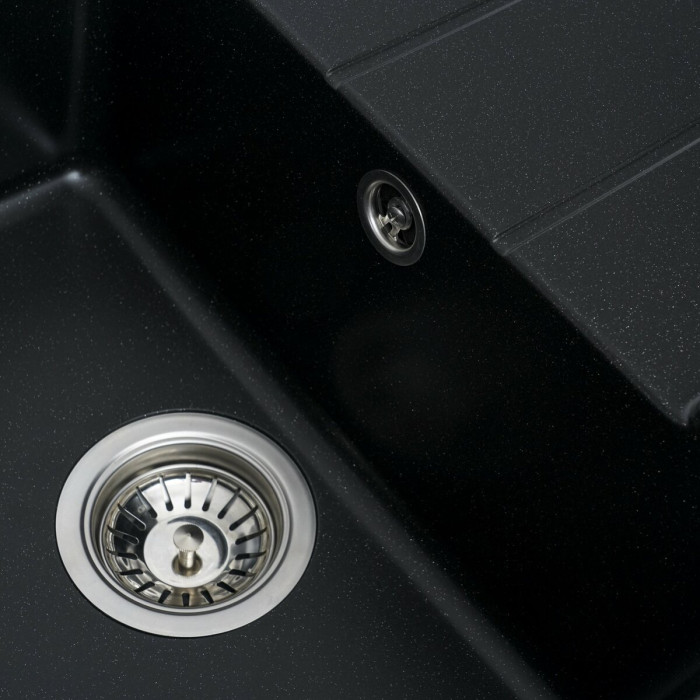 Valeso Intenso 6550 black metallic – composite inset kitchen sink