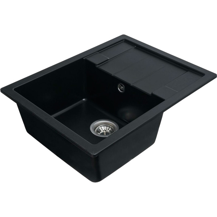 Valeso Intenso 6550 black – 65*50 cm sink with a wing and matte surface