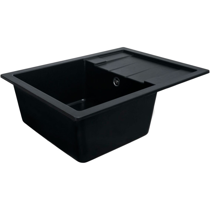 Valeso Intenso 6550 black – 65*50 cm sink with a wing and matte surface