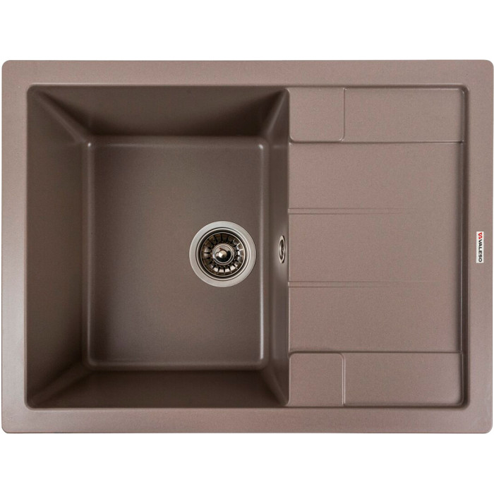 Valeso Intenso 6550 dune - 65 cm kitchen composite sink with wing Valeso Intenso 6550 dune - 65 cm kitchen composite sink with wing