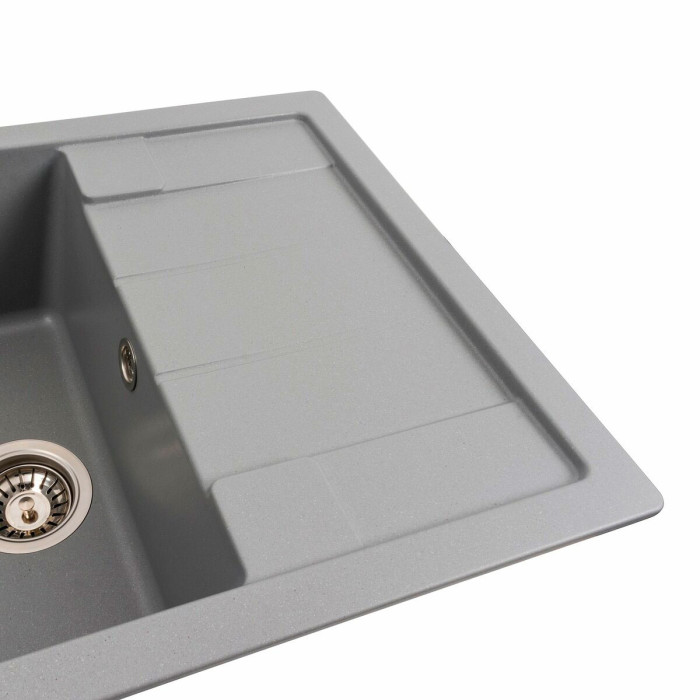 Valeso Intenso 6550 grey metallic – 65 cm inset countertop sink