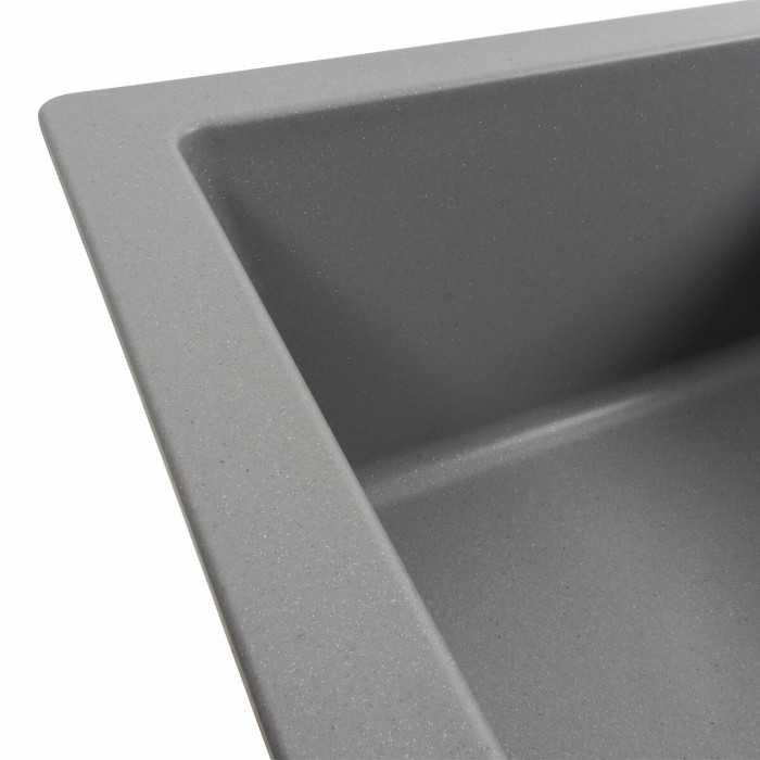 Valeso Intenso 6550 grey metallic – 65 cm inset countertop sink
