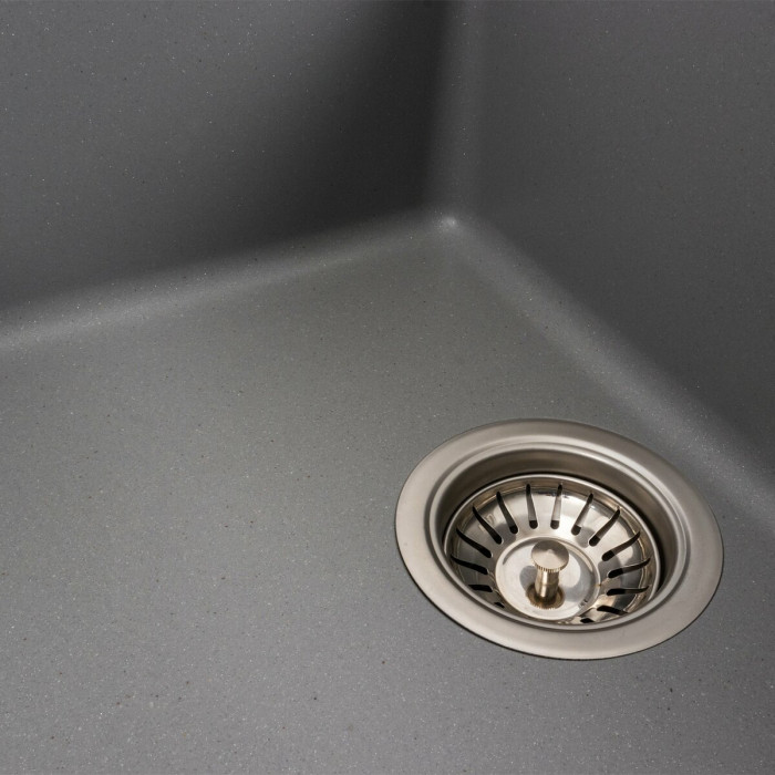 Valeso Intenso 6550 grey metallic – 65 cm inset countertop sink