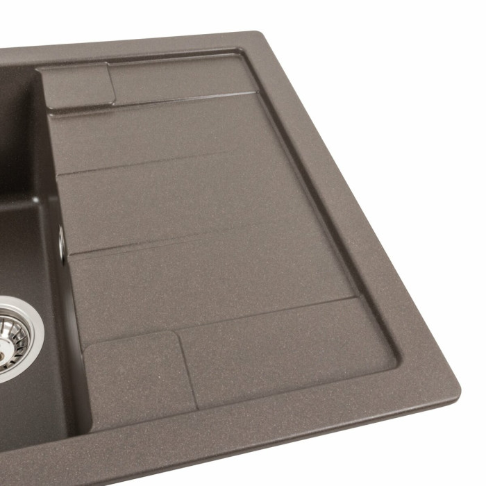 Valeso Intenso 6550 dark rock – inset countertop kitchen sink
