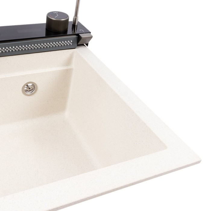 Valeso Irena 6846 white dotted - sink with faucet granite